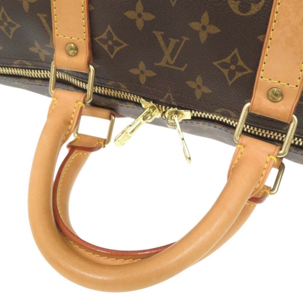 LOUIS VUITTON Brown Monogram Keepall 55 Boston Bag - Picture 5 of 10